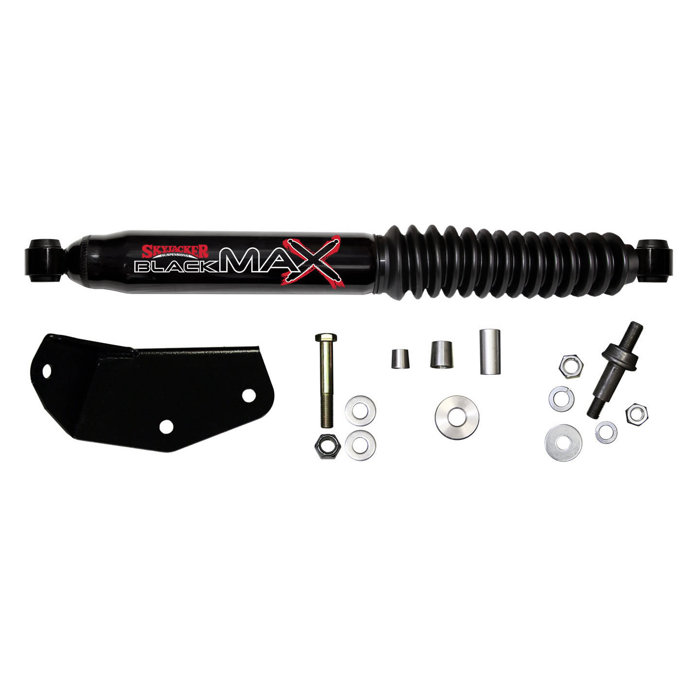 Steering Stabilizer Single Kit Black Single Kit For Use w/4 Inch Lift